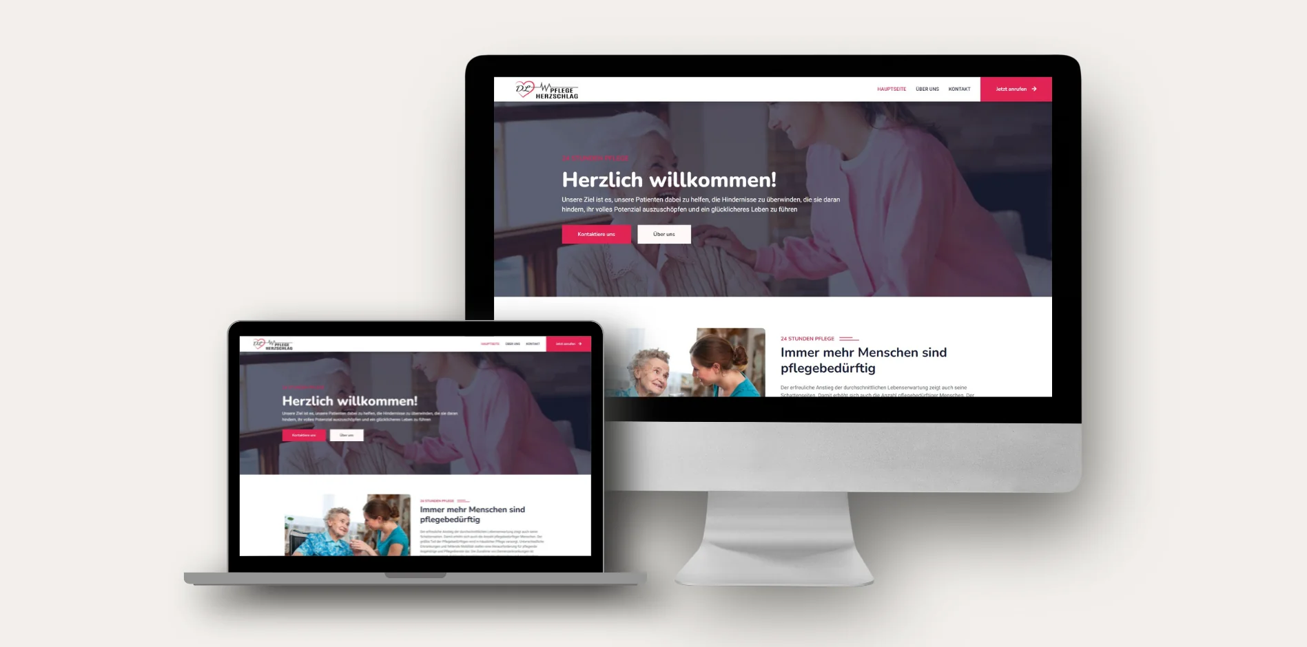 24 Stunden Pflege - 24-hour care services website