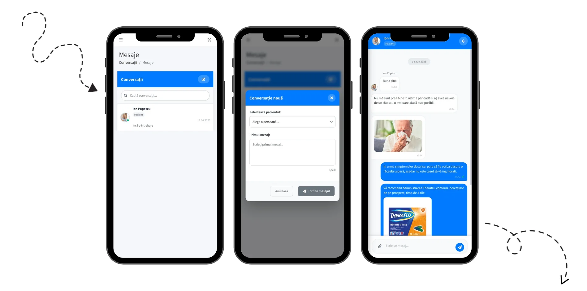 Medical Chat telemedicine dashboard