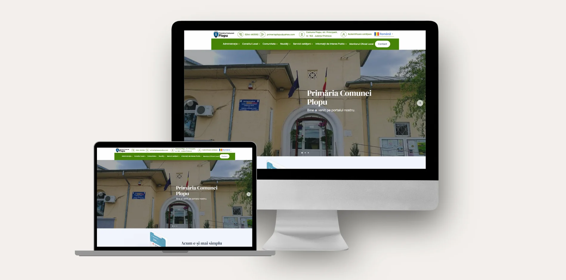 Primaria Plopu - Municipality website