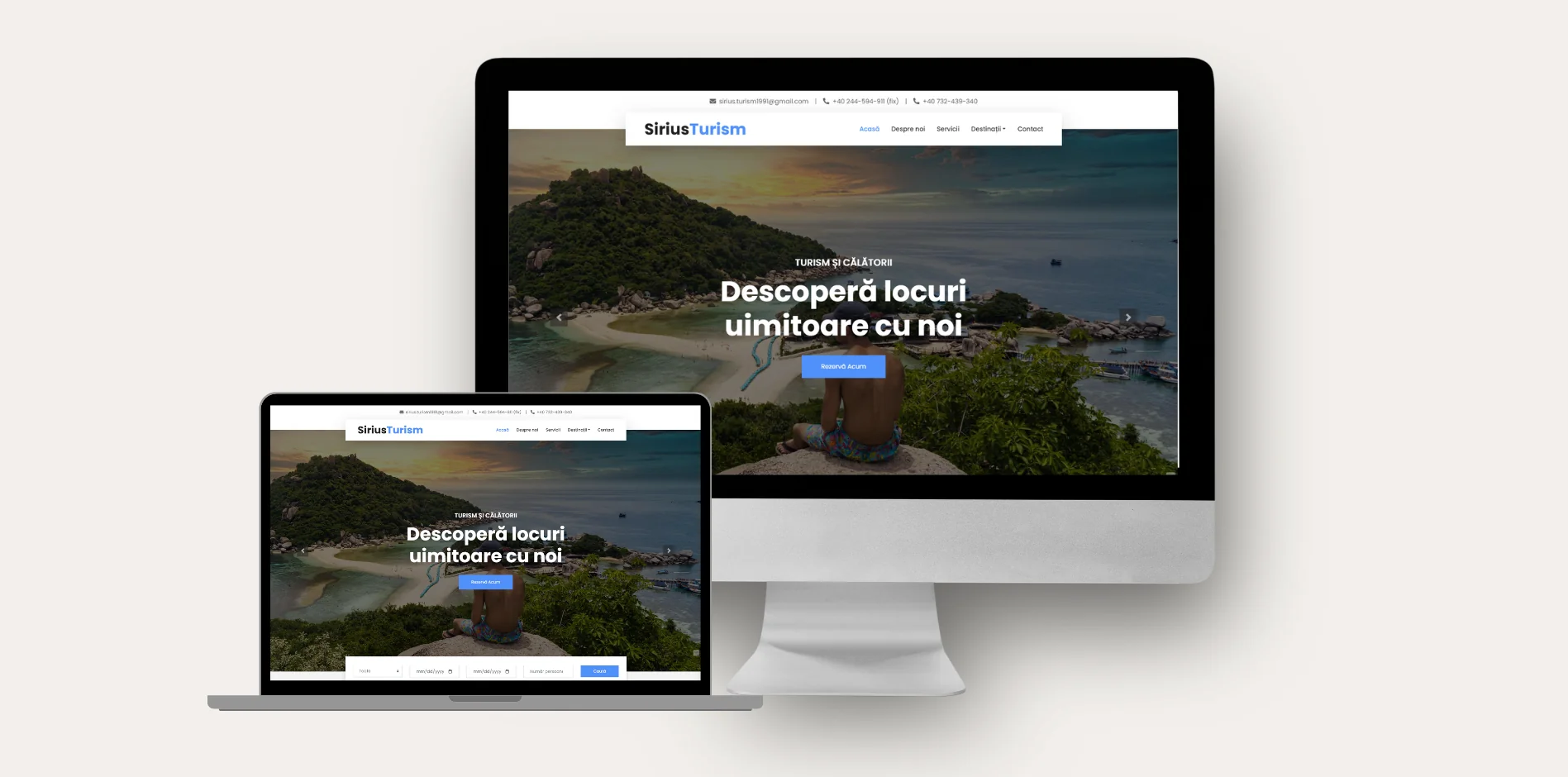 Sirius Turism - Tourism agency website