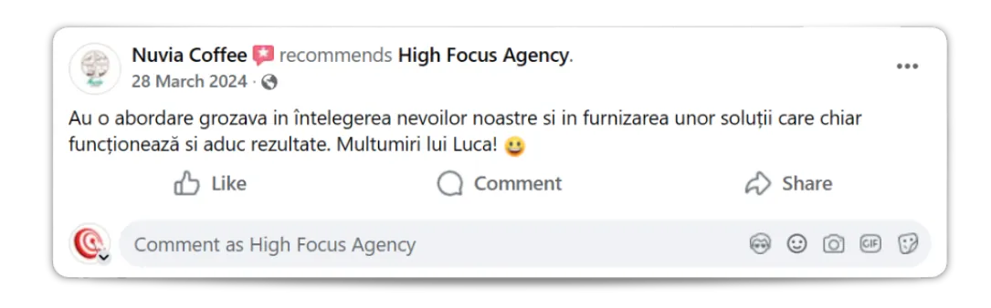 Recenzie Facebook